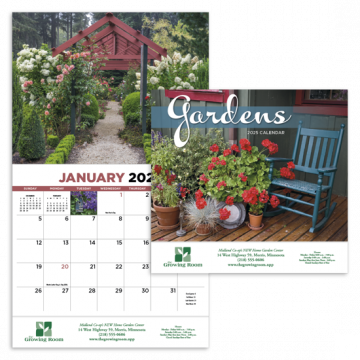 Gardens Appointment Wall Calendar - Stapled